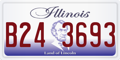 IL license plate B243693