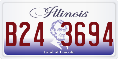IL license plate B243694