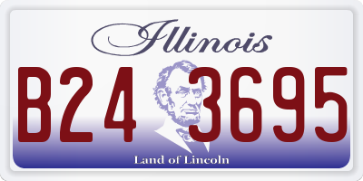 IL license plate B243695