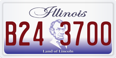 IL license plate B243700