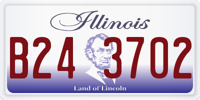 IL license plate B243702