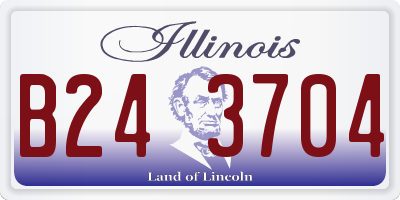 IL license plate B243704