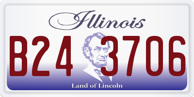 IL license plate B243706