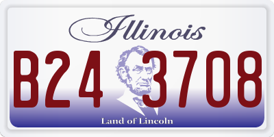 IL license plate B243708