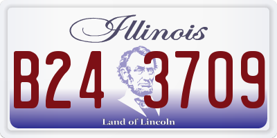IL license plate B243709
