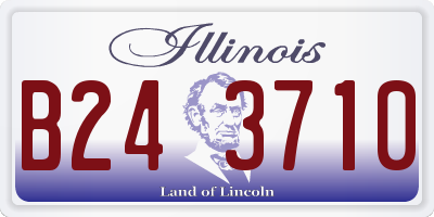 IL license plate B243710