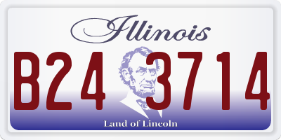 IL license plate B243714