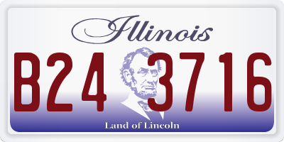 IL license plate B243716