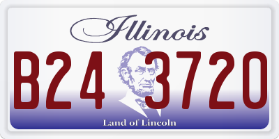 IL license plate B243720