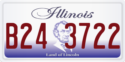 IL license plate B243722