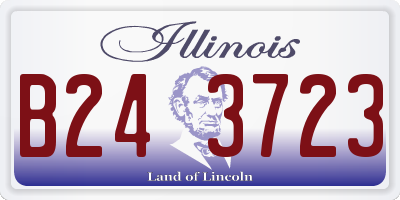 IL license plate B243723