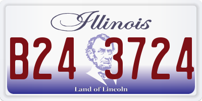 IL license plate B243724