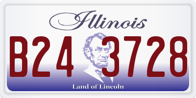 IL license plate B243728