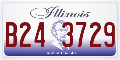 IL license plate B243729