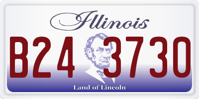 IL license plate B243730