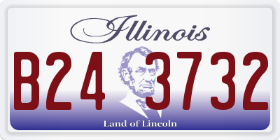 IL license plate B243732