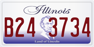 IL license plate B243734