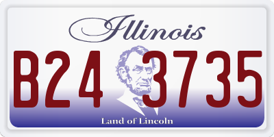 IL license plate B243735