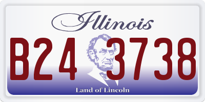 IL license plate B243738