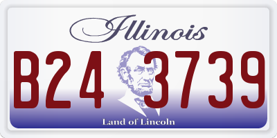 IL license plate B243739