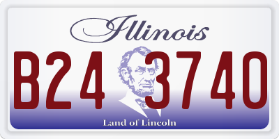 IL license plate B243740