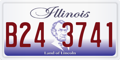 IL license plate B243741