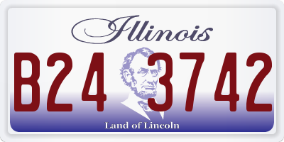 IL license plate B243742