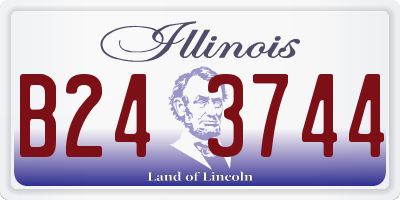 IL license plate B243744