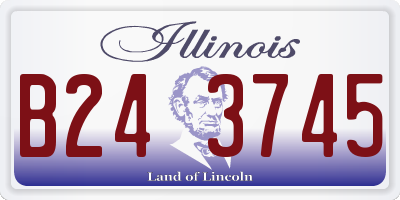 IL license plate B243745