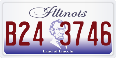 IL license plate B243746