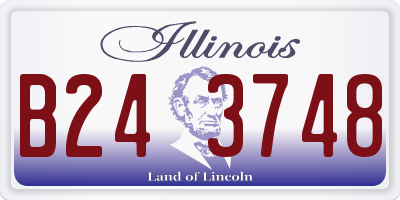 IL license plate B243748