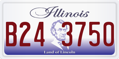 IL license plate B243750
