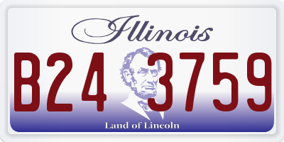 IL license plate B243759