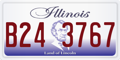 IL license plate B243767