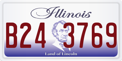 IL license plate B243769