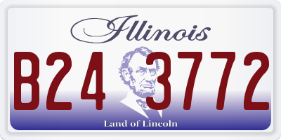 IL license plate B243772