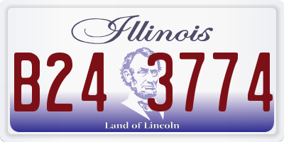 IL license plate B243774