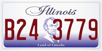 IL license plate B243779
