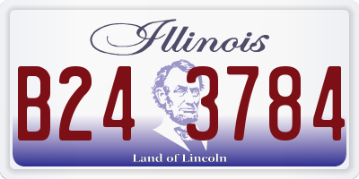 IL license plate B243784
