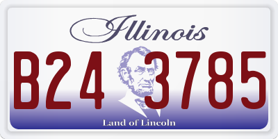 IL license plate B243785