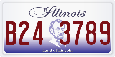 IL license plate B243789