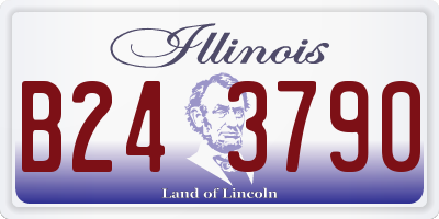 IL license plate B243790