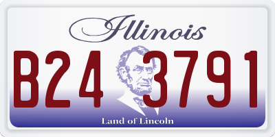 IL license plate B243791