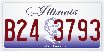 IL license plate B243793
