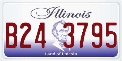 IL license plate B243795