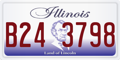 IL license plate B243798
