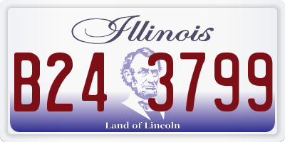 IL license plate B243799