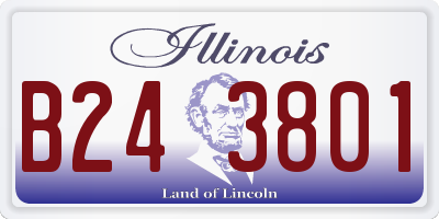 IL license plate B243801