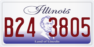 IL license plate B243805