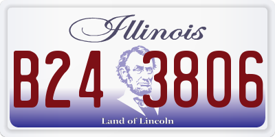 IL license plate B243806